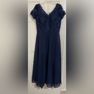 Navy blue dress, size 16